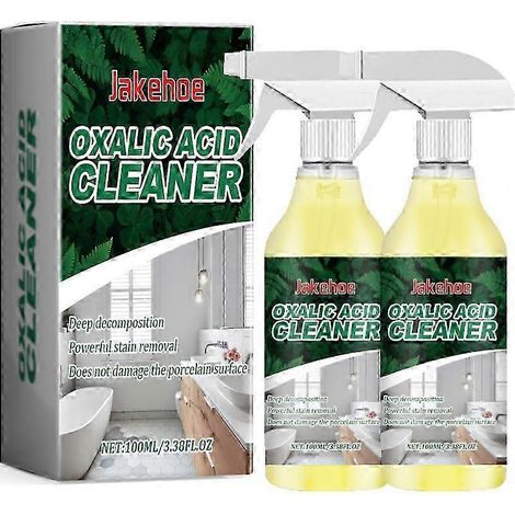 Nettoyant pour cuvette de toilettes contre l'acide oxalique et les taches d'urine - Format : 2 flacons (1/4)