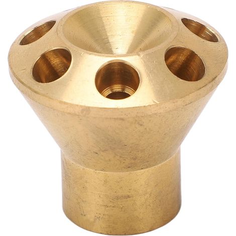 Répartiteur de réfrigérant Laiton 12,8 mm Entrée 6,5 mm Sortie 7 trous Distribution uniforme du liquide de refroidissement pour climatiseur Pompe à chaleur et unité de refroidissement Matériau en (1/5)