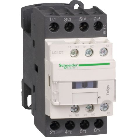 Contacteur TeSys LC1D 4P AC1 440V 25 A bobine 24 V CC - LC1DT25BD
