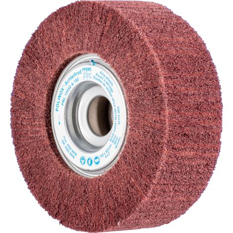 PFERD TOOLS POLINOX Vlies-Schleifrad PNL Ø 150x50mm Bohrung-Ø 25,4 mm A180 für Feinschliff und Finish (1/4)