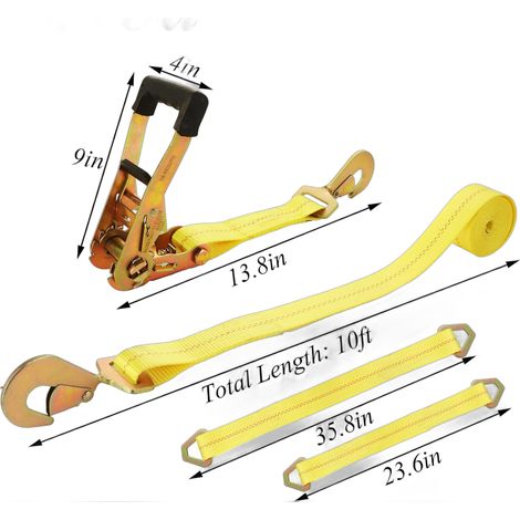 Jeu de sangles croisées DAN 3M 5000 pour remorques (1/5)