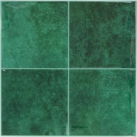 Lot de 2 Stickers Décoratifs "Caro" 25x25cm Vert (1/3)