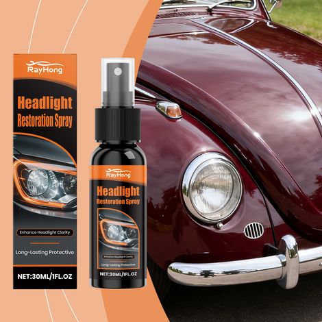 Scheinwerfer-Pflegespray – Reinigt Autoscheinwerfer, verbessert die Sicht, schützt vor Staub und hellt sie auf – 30 ml -- DTEKGAZ (1/5)