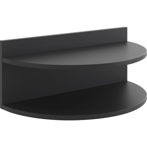 Comodino camera da letto Axel, Nero, 58.5 x 24 cm, Vicco (1/5)