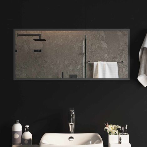 Teenpull – LED-Badezimmerspiegel Transparent 90 x 40 cm Gehärtetes Glas (1/5)