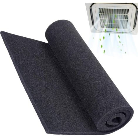 Filtro de Espuma 2 Unidades 100x40 cm Recortable y Lavable, Reutilizable para Aire Acondicionado, Caravana y Hogar (1/5)
