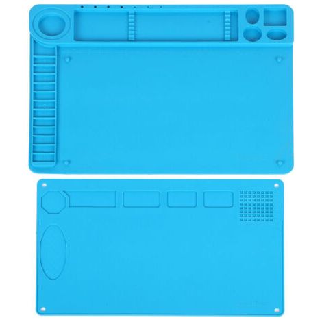 Tapis de Soudure Magnétique Antistatique en Silicone Isolant Thermique pour Téléphone PC Bureau (1/4)