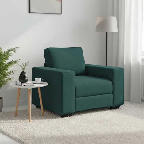 Sessel Dunkelgrün 100x77x82 cm Stoff
