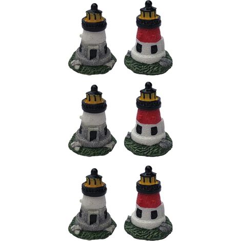 Ökologische Flaschendekor Zufällige Color 6 Stück Miniatur