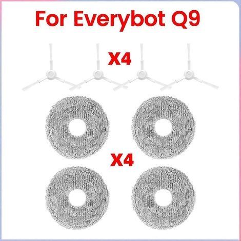 Accessoires pour aspirateur Everybot Q9 : lingette de nettoyage, brosse latérale (1/5)
