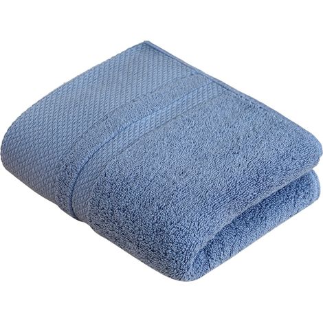 Serviette De Bain - Coton 100 % - 70 x 140 cm - Couleur Marine - Pour Salle De Bain Et Hotel - 1 Piece (1/5)
