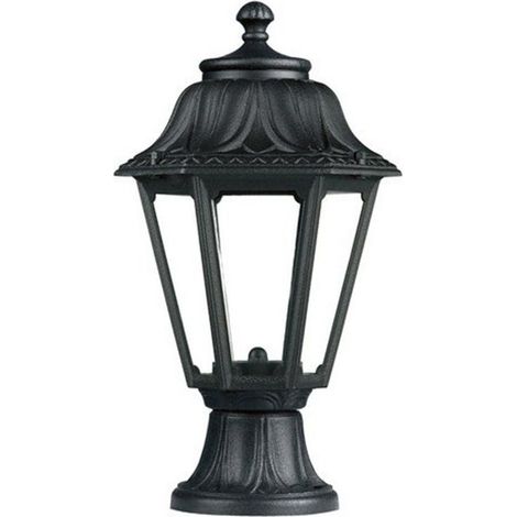Bollard classic INDURA MINI 6 IP55 E27 42W 390mm Nero