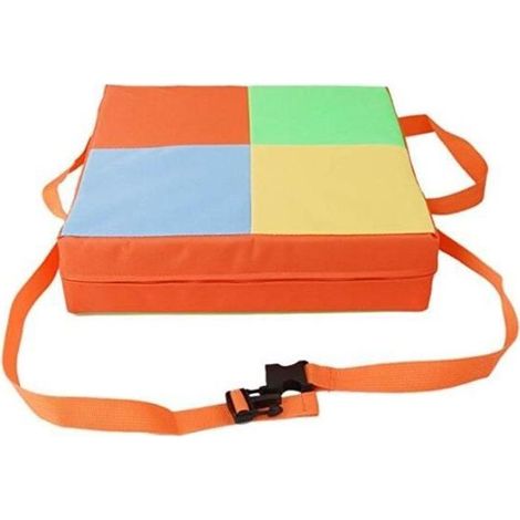 Coussin d\'appoint Réhausseur en Tissu Oxford pour Chaise de Salle à Manger Enfant Orange (1/3)