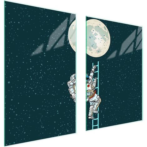 PIASTRA PROTETTIVA IN VETRO PER CUCINA 65x52 MOON (1/5)