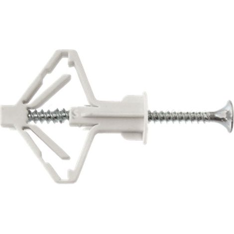 Cheville Nylon ressort 8X40 Avec Vis 3.5X55 - 10 pièces (1/2)