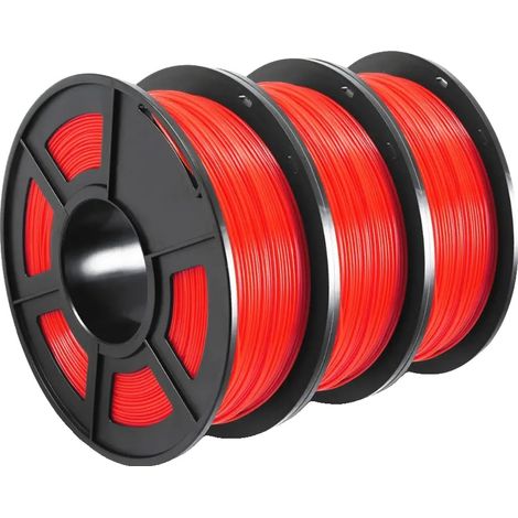 3D-Drucker-Filament, PLA-Material, 1,75 mm Durchmesser, 3 Rollen pro Packung, PETG-RD-3KG (1/2)