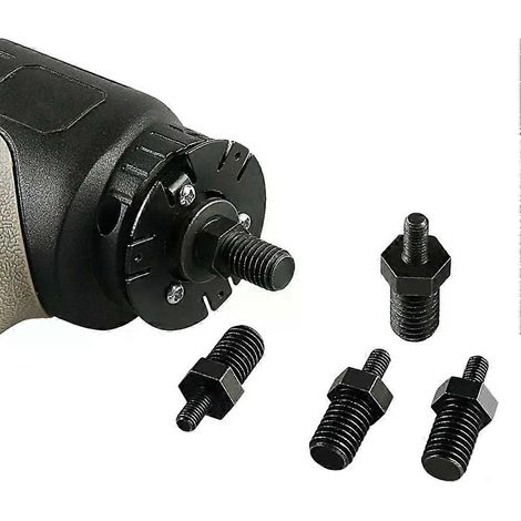 Adaptateur de meulage pour mini meuleuse d'angle, tige de 5 mm à 10 mm, pour meuleuse d'angle de 76 mm (3 pouces), accessoires pour outils électriques - JXLGV (1/4)