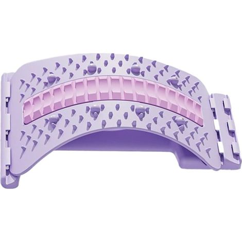 Planche de soutien lombaire - 1 pièce - Matériau : polypropylène et silicone - Trois réglages ajustables avec fonction de massage magnétique - Convient pour une utilisation à domicile, au bureau ou po