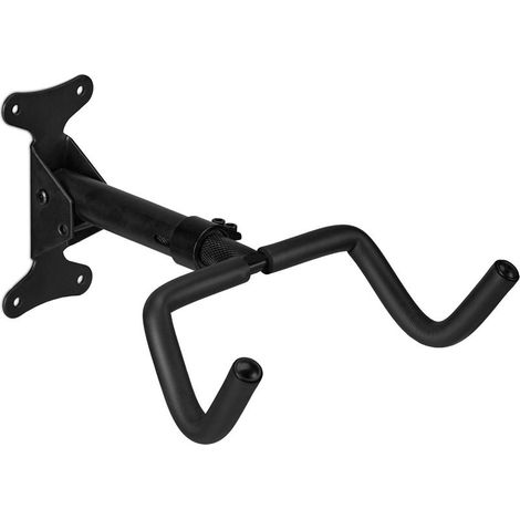 1 Support mural vélo, pliable, fer et mousse, charge 30 kg, pour cave garage entrée, noir (1/5)