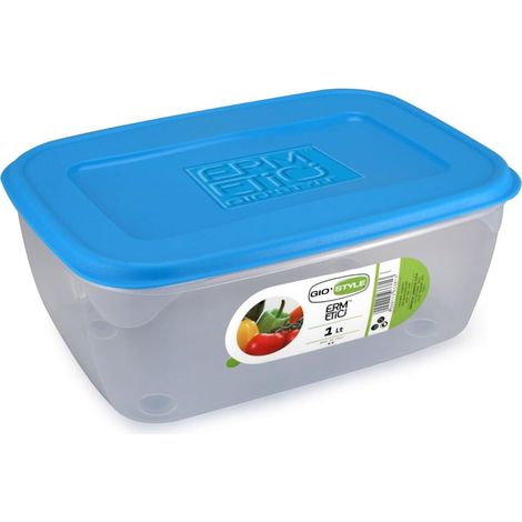 CONTENITORE PER ALIMENTI 'ERMETICI' Mod. Rettangolare, 1 lt - 19x12x8 cm - GIO' STYLE (1/3)