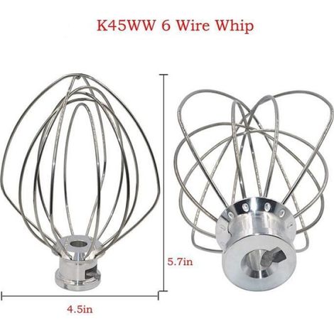 Kit de mixage 3 pièces compatible KSM150 — fouet, crochet pétrisseur, batteur plat (gris) (1/4)