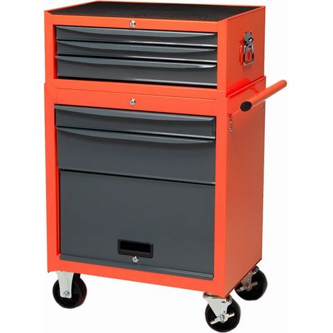 ENSEMBLE CHARIOT 170871+COFFRE 170875 ALYCO ORANGE