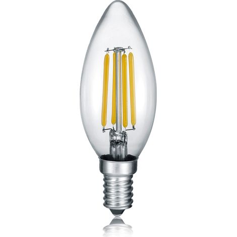 E14 Filament LED, 4 Watt, 470 Lumen, warmweiß, Ø3,5cm, 3 Stufen Dimmer (1/4)