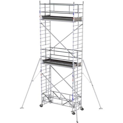 Echafaudage roulant alu - Hauteur de travail max 14.30m - IPS1220T