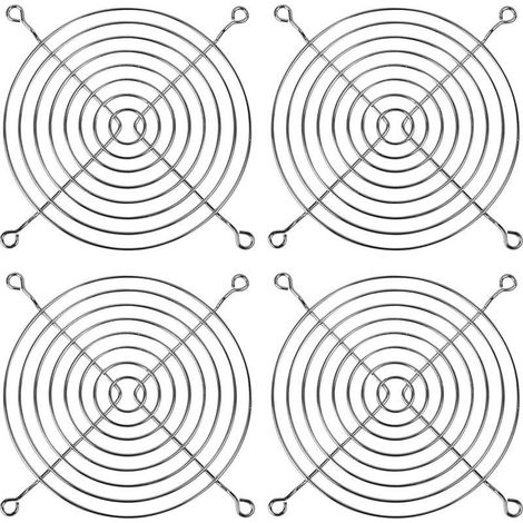 Lüftungsgitter, 4 Lüftungsgitter, 120-mm-Lüftergitter, Metallschutzgitter, Lüfterabdeckung, Computerlüfter (1/5)