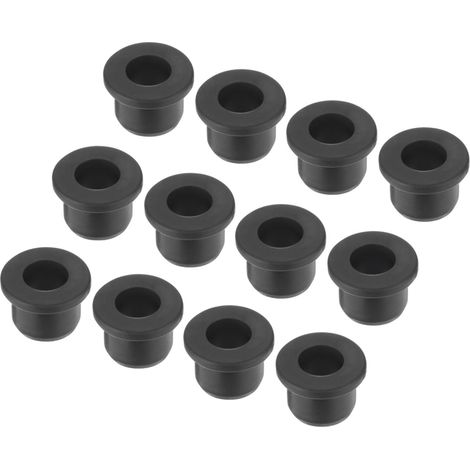 20Pcs Passe Fils en Caoutchouc en Forme de T Diamètre de Montage 13mm, ID 8mm, Hauteur 12mm Noir Protection d'Étanchéité Passe-Câbles Flexibles pour Tuyau de Câble (1/5)