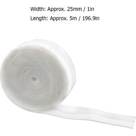 m 25 mm Silikon-Akustikisolationsband, staubdicht und wasserdicht für Türen und Fenster (halbtransparent) (1/5)
