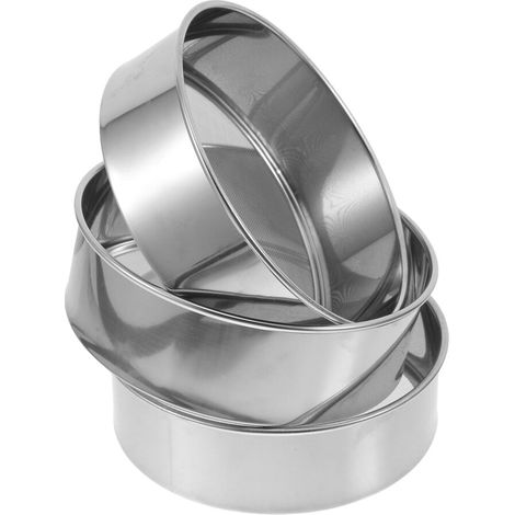Colador redondo de acero inoxidable de 15,4 cm