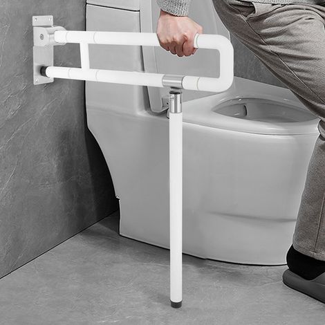 Klappbare Handicap-Haltegriffe Schienen Toilettenhandläufe Badezimmerstütze Sicherheitsschiene WC Unterstützung Griff für Behinderte