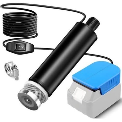 Pompe submersible pour batterie Makita 18V, mini pompe à eau, pompe d'aspiration, pompes de piscine pour sous-sol, piscine, irrigation de jardin, lavage de voiture (SANS batterie) (1/4)