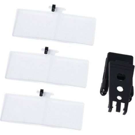 Loupe Optique Pliante Clip Sur Lunettes Grossissement 1.5X 2.5X 3.5X Lentilles Acrylique 85X30Mm (1/4)