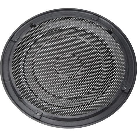 Dekorativer, runder, schwarzer Lautsprechergrill mit 20 cm Durchmesser (8 Zoll) für Autos und Wohnmobile zum Schutz vor Kratzern. (1/5)
