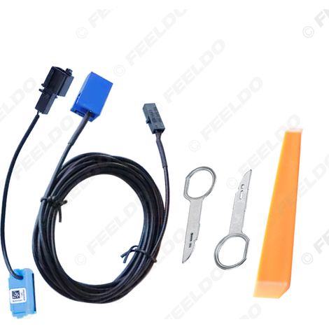 Compatible avec l'adaptateur microphone Bluetooth/AUX AV des modèles Audi MMI 3G, 3G+, Q5, A5, S5, Q7, R8, A8 et A6