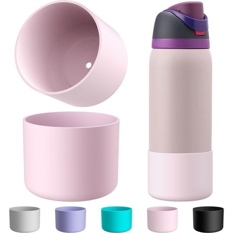 Silicaseal - Housse en silicone 2 pièces pour bouteilles d'eau Owala 946 ml, revêtement antidérapant pour bouteilles en acier inoxydable FreeSip, Twist et Flip, compatible lave-vaisselle et sans BPA, (1/5)
