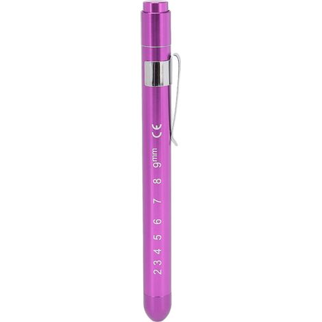 Lampe de poche médicale LED violette pour infirmières et médecins, alliage d'aluminium léger. (1/5)