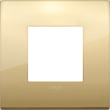 Placca Classic 2M oro scatola rotonda Vimar Arkè 19642.07
