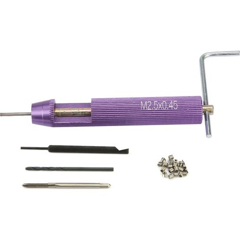 Kit d'outils de réparation pour inserts filetés M2.50.45 et kit d'installation d'inserts de fil (1/5)