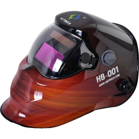 Casco de soldadura, autooscurecimiento, amplio campo de visión, HB002 (1/2)