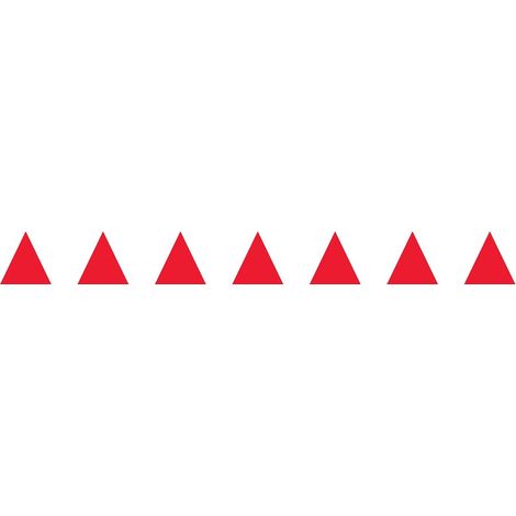 Lot 2 bandes 100mm x 1m - Triangles Rouge - 4640358