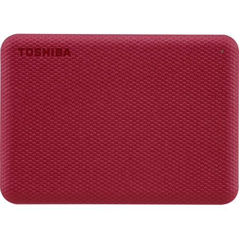 Toshiba – Disque dur externe 1 To – Canvio Advance rouge – Logiciels de sécurité et sauvegarde inclus – Accessoire de stockage vidéo (1/7)