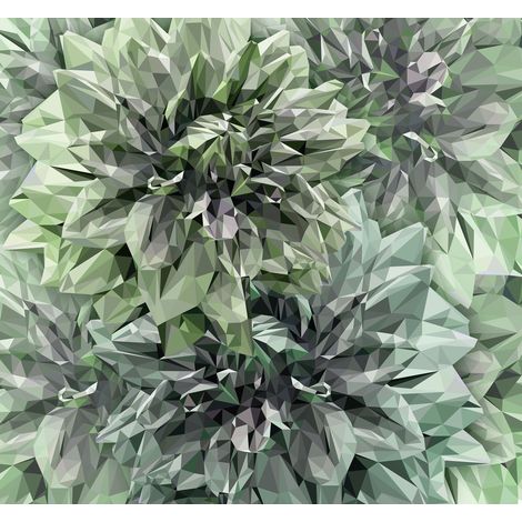 Papier peint panoramique naturel Fleurs d’Émeraude (1/5)