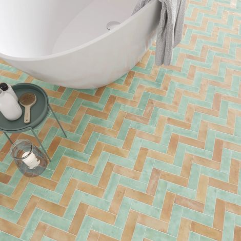 Carrelage Effet BEJMAT WOW 5x15 (0,469m2) Lake- Les Carreaux de Jean (1/5)