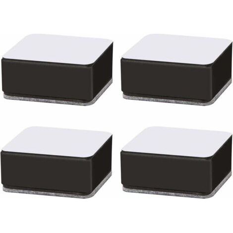 Möbelerhöhungen, Bettmöbelbeine, Hubtisch, Schlafsofa, Betterhöhung, Betterhöhungen aus Kohlenstoffstahl, selbstklebende Möbelerhöhung für Sofa, Couchtisch, Schrank, Bett, Schreibtisch, 4 Stück
