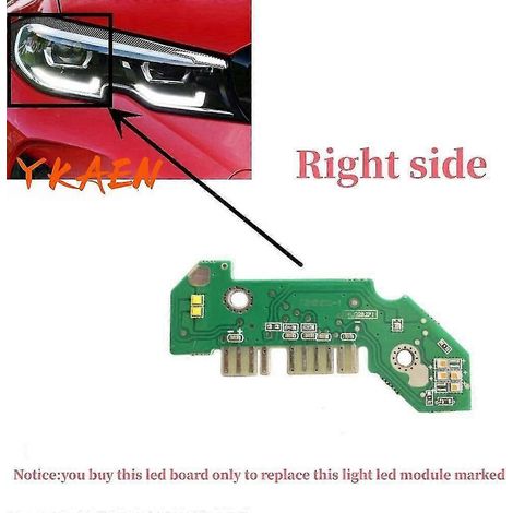 LED-Scheinwerfer, neue G20 Blinker-LED-Platine 1420000424 1420000425 für BMW 3er G20 G21 320i 330i (ab 2020), Tagfahrlicht, Autoteile – Euro, rechte Seite