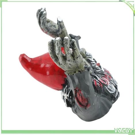 Statue de jardin - FAFEICY - Nain zombie - Résine synthétique - 10,5 x 10,5 cm - Intérieur/Extérieur (1/5)