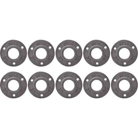 Raccord Fileté En Fonte - DN25 G1 - Base à Bride 3 Trous - Pour Applications Industrielles - Lot De 1 (1/5)